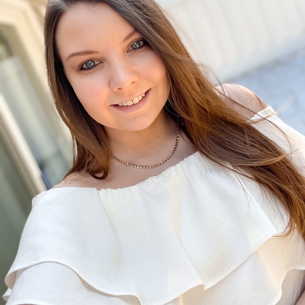 Ivory Ruffle Off the Shoulder Top from Express